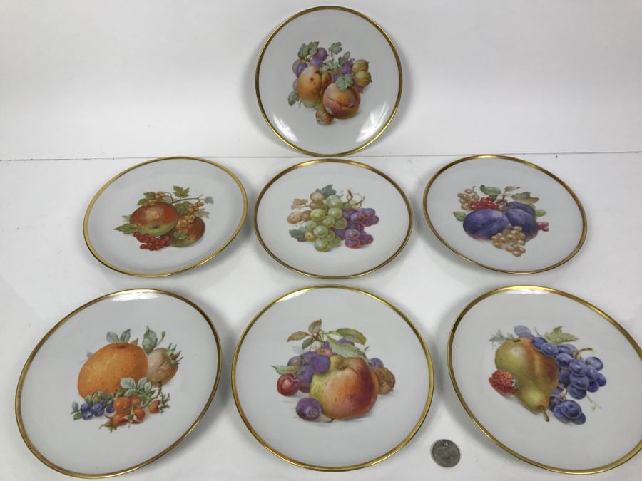 Set Of (7) Bavarian Germany Fruit Plates [Photo 1]