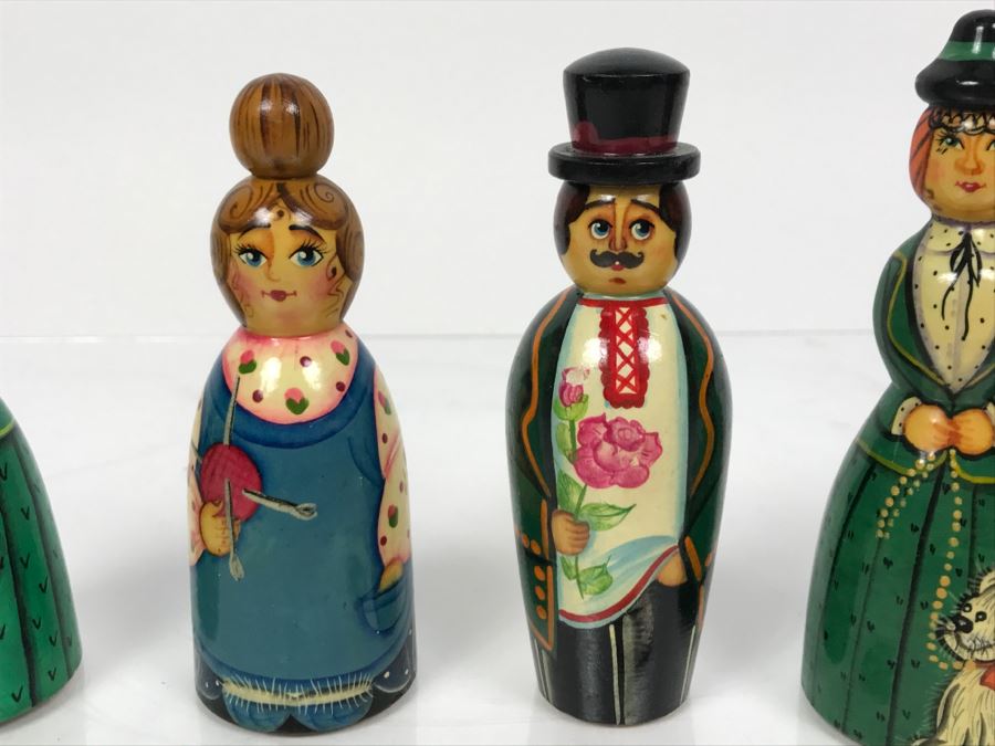 Handpainted Russian Wooden Folk Art Dolls [Photo 4]