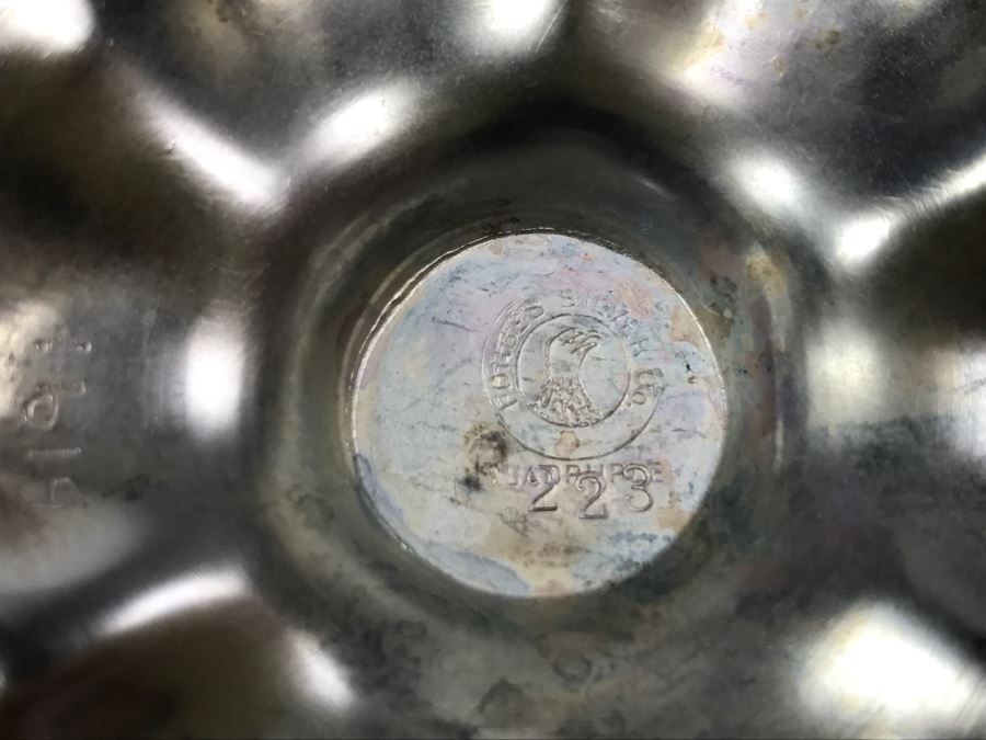 Forbes Silver Co Quadruple Silverplate Tea Set With Teapot, Creamer And Sugar And Woodbury Pewter Teapot [Photo 11]