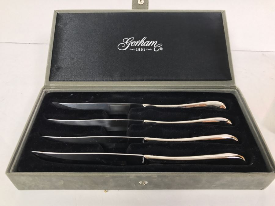 Gorham Stainless Steel Knife Set With Cuisinart Knife Holder And Cuisinart Knives, J. A. Henckels Knife And Flint Stainless Knife [Photo 4]