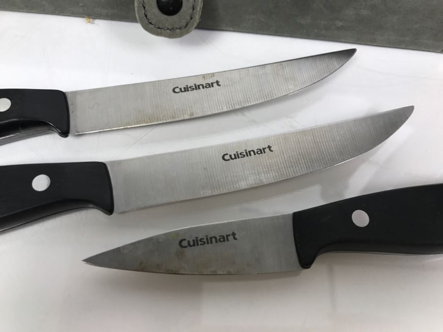 Gorham Stainless Steel Knife Set With Cuisinart Knife Holder And Cuisinart Knives, J. A. Henckels Knife And Flint Stainless Knife [Photo 7]