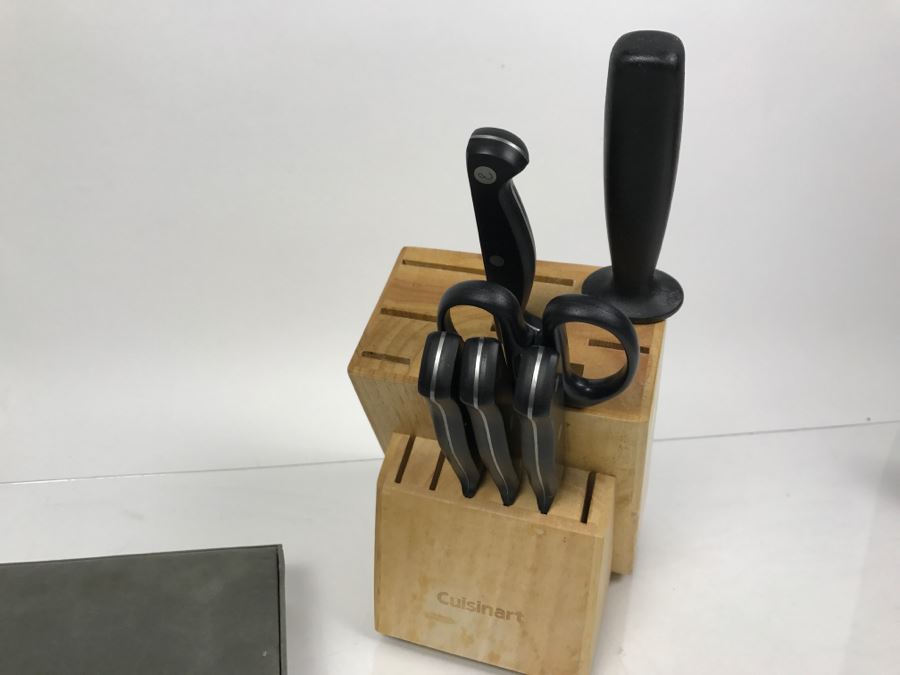 Gorham Stainless Steel Knife Set With Cuisinart Knife Holder And Cuisinart Knives, J. A. Henckels Knife And Flint Stainless Knife [Photo 14]