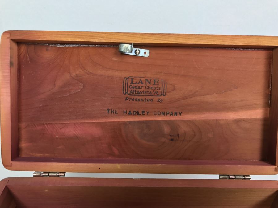 Small LANE Cedar Chest Box And Small Hand Knotted Persian Rug [Photo 6]