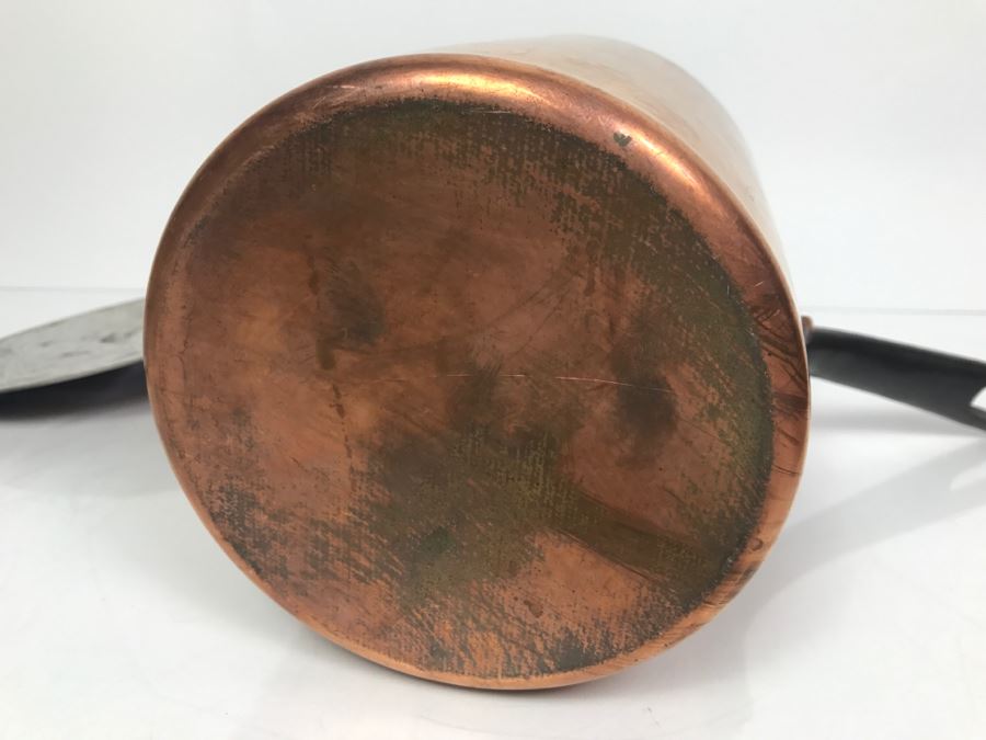 Vintage French Hammered Copper Pots With Lids - Some Made For The Bridge Company And Some Made In Paris [Photo 26]