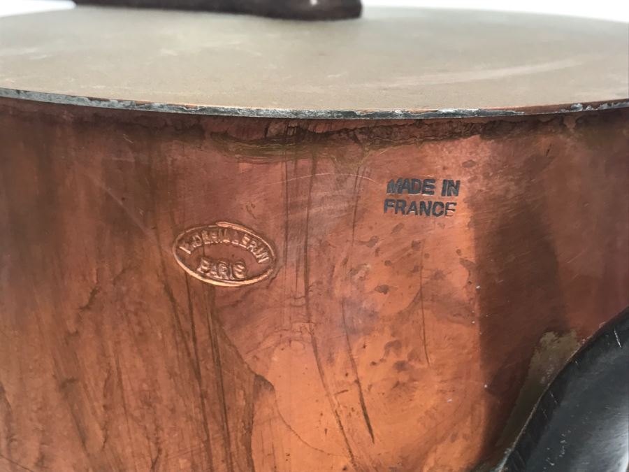 Vintage French Hammered Copper Pots With Lids - Some Made For The Bridge Company And Some Made In Paris [Photo 20]