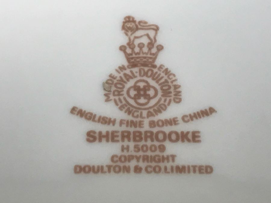 ROYAL DOULTON English Fine Bone China Set SHERBROOKE Pattern H5009 [Photo 8]