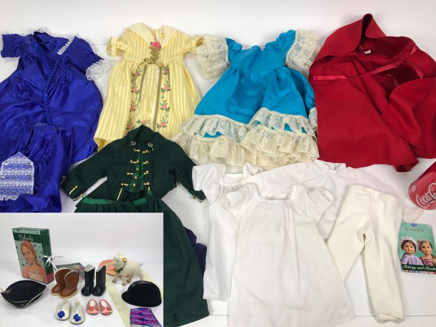 Large Collection Of American Girl Doll Clothes, Shoes, Accessories And Books