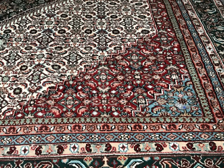 Large Hand Knotted Wool Persian Area Rug 12' X 9' [Photo 9]