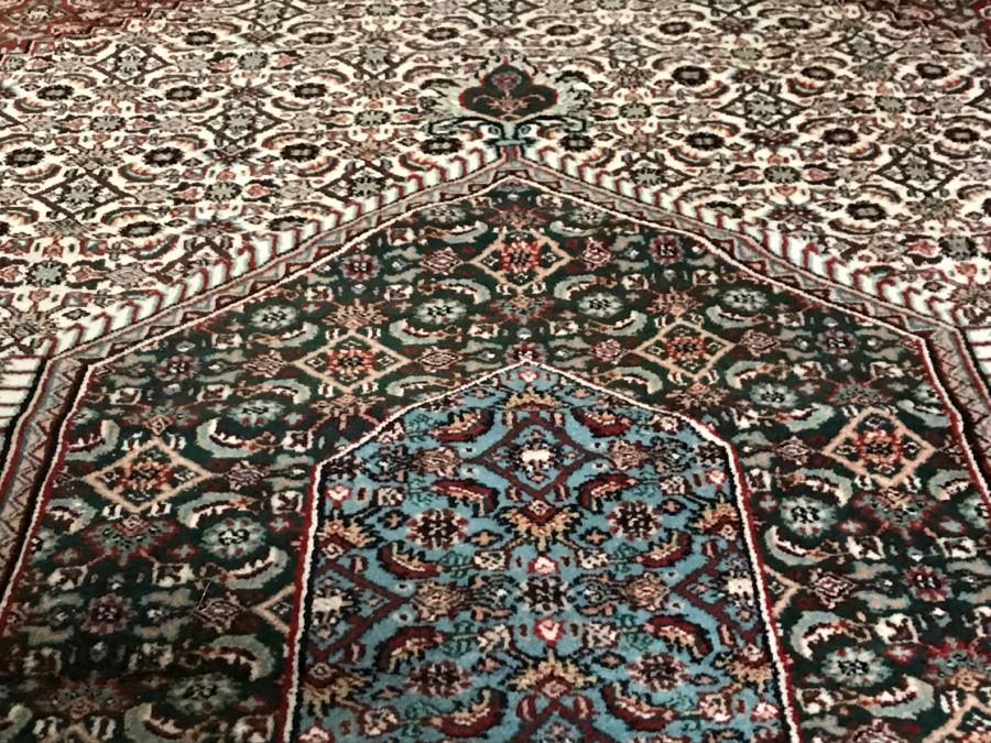 Large Hand Knotted Wool Persian Area Rug 12' X 9' [Photo 7]