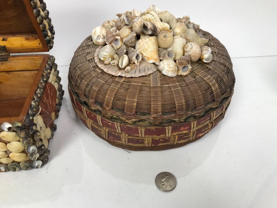 Collection Of Vintage Seashell Boxes [Photo 17]