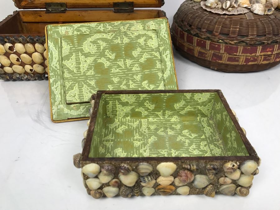 Collection Of Vintage Seashell Boxes [Photo 14]