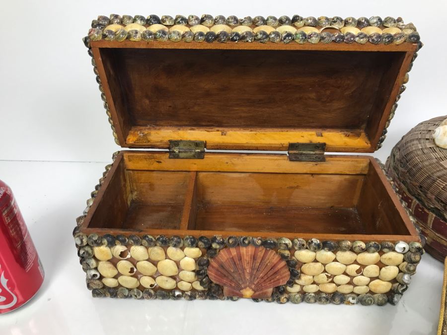 Collection Of Vintage Seashell Boxes [Photo 11]