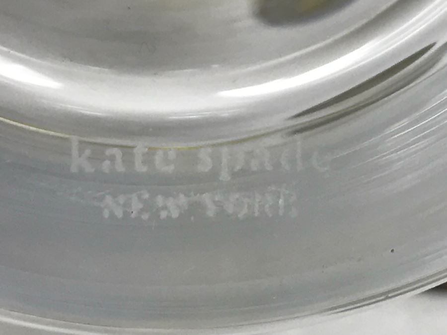 Pair Of Kate Spade His And Her Glasses, (6) Yellow Stem French Stemware