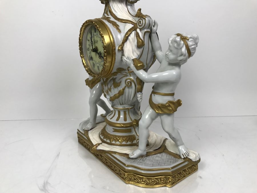 C. Zanardi Mantel Clock With Walt Porcelain Dial Made In Italy [Photo 7]