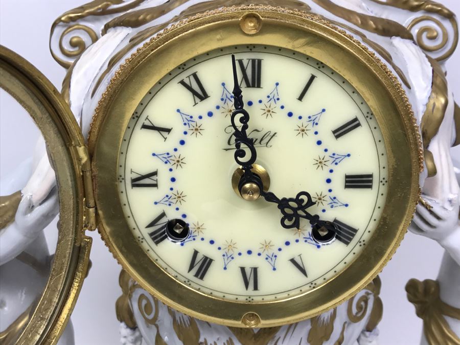 C. Zanardi Mantel Clock With Walt Porcelain Dial Made In Italy [Photo 6]
