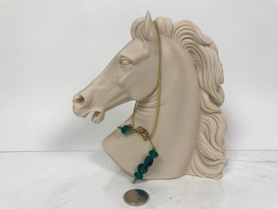 Vittoria Collectione Resin Horse Head Sculpture Made In Italy [Photo 2]