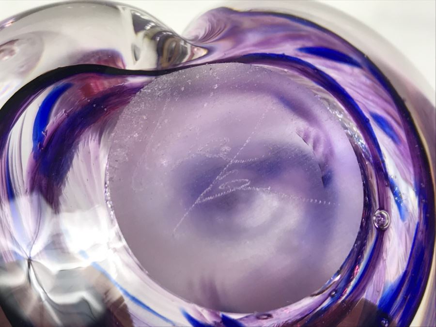 Various Art Glass Pieces Some Signed [Photo 9]