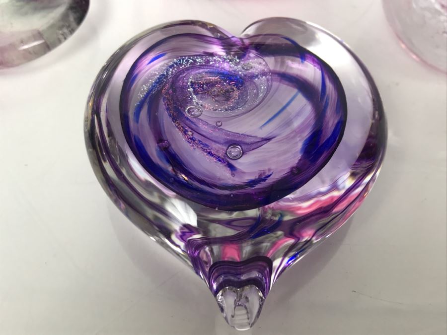 Various Art Glass Pieces Some Signed [Photo 3]