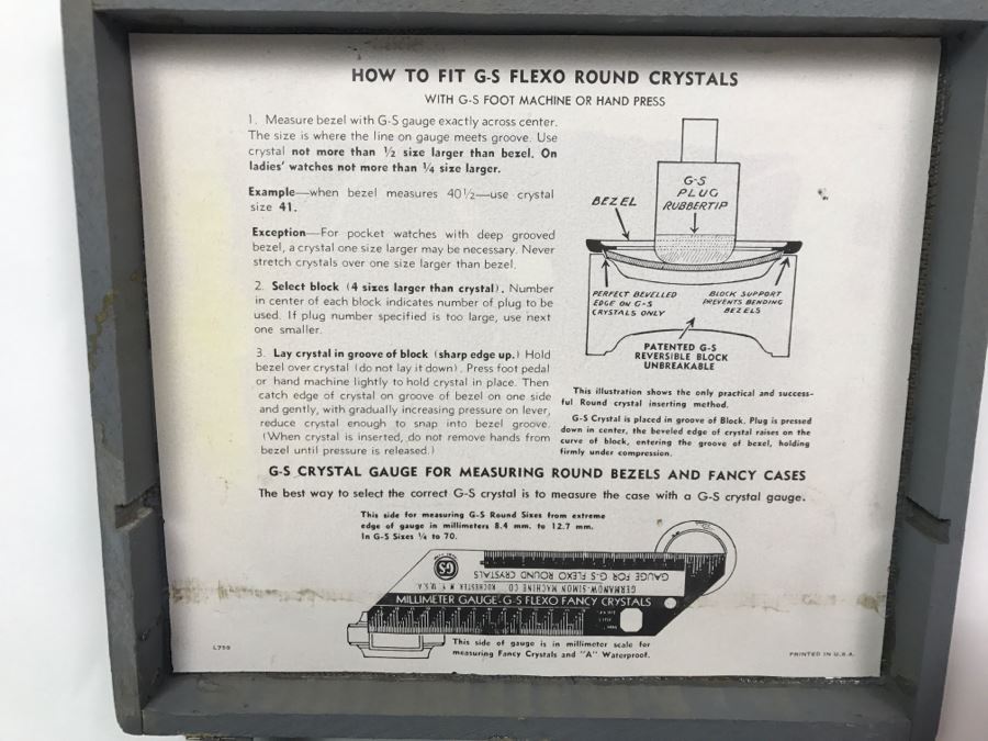 Vintage Watch Tool For Fitting G-S Flexo Crystals [Photo 5]