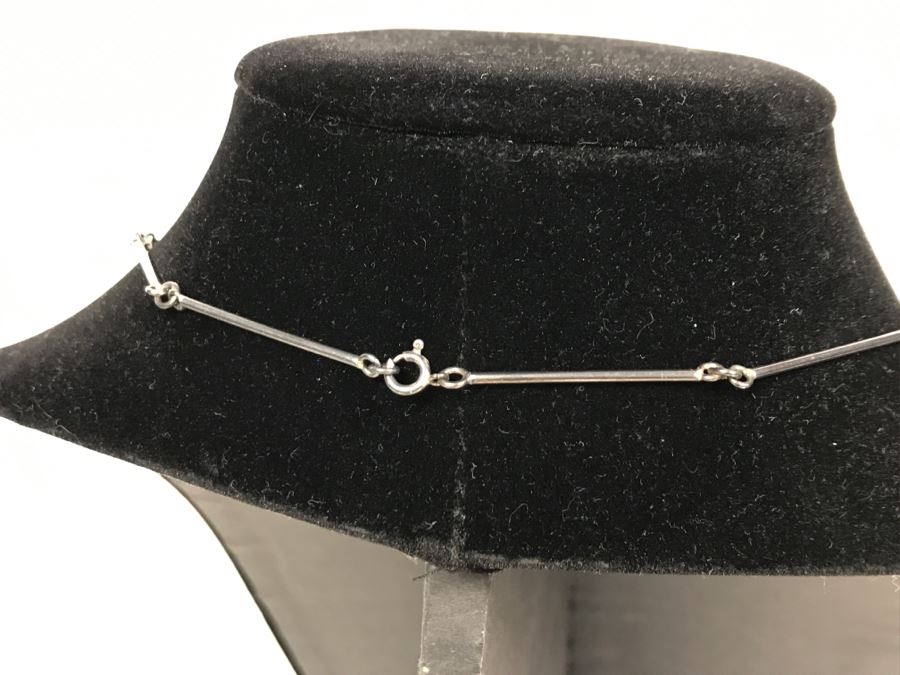 Sterling Silver And Lapis Lazuli Necklace 27g [Photo 5]