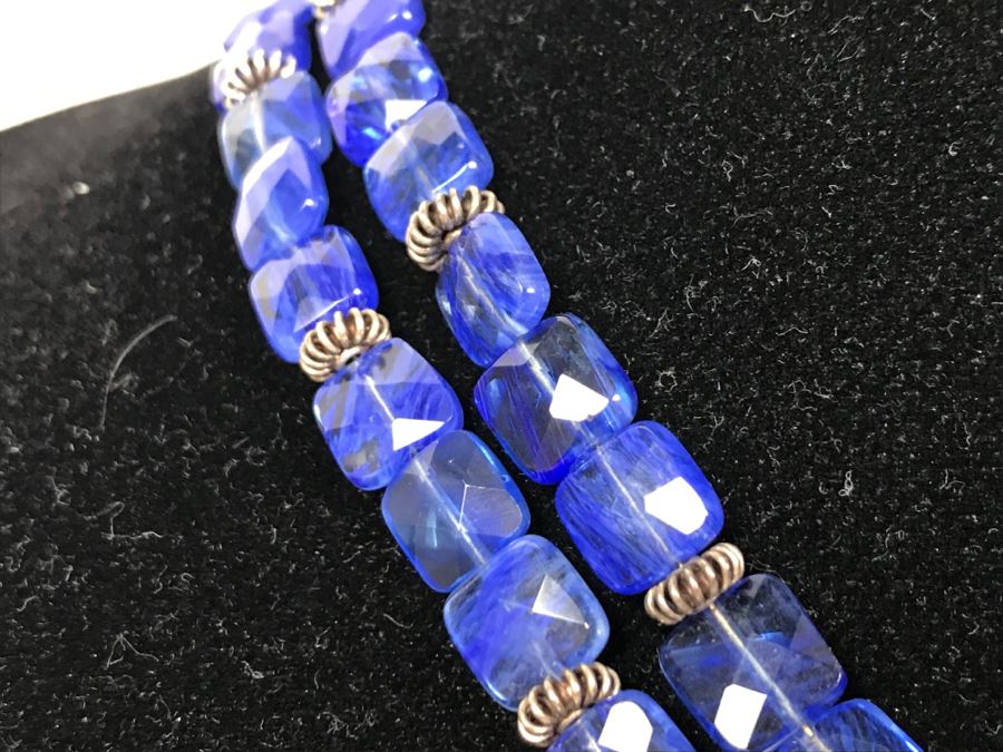 Sterling Silver Pendant Necklace With Sterling Beads 55g [Photo 5]