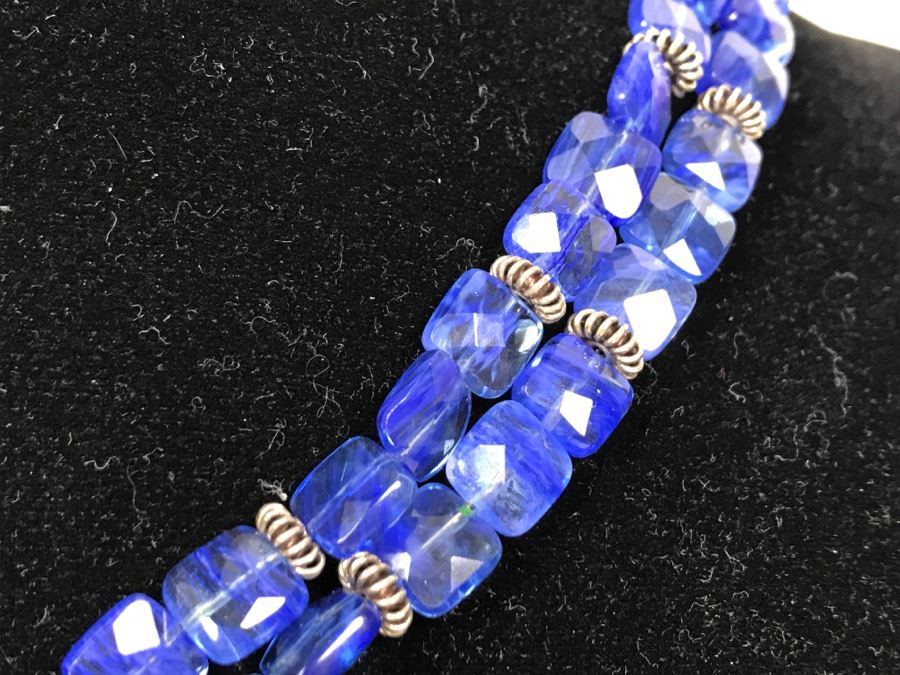 Sterling Silver Pendant Necklace With Sterling Beads 55g [Photo 4]