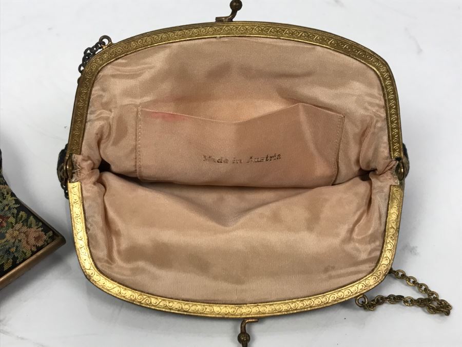 Pair Of Vintage Austrian Needlepoint Handbags [Photo 14]