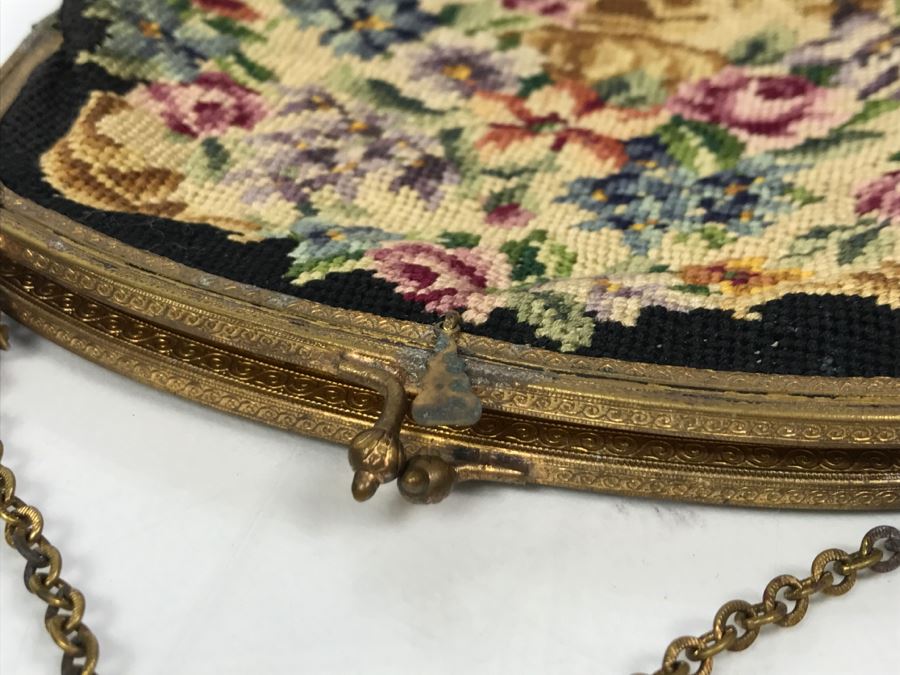 Pair Of Vintage Austrian Needlepoint Handbags [Photo 12]