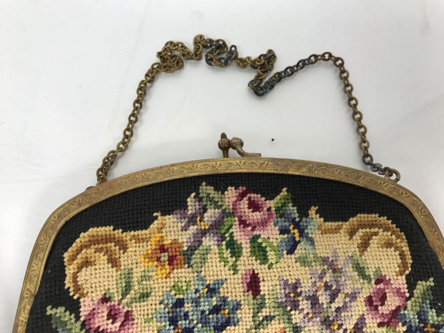 Pair Of Vintage Austrian Needlepoint Handbags [Photo 6]