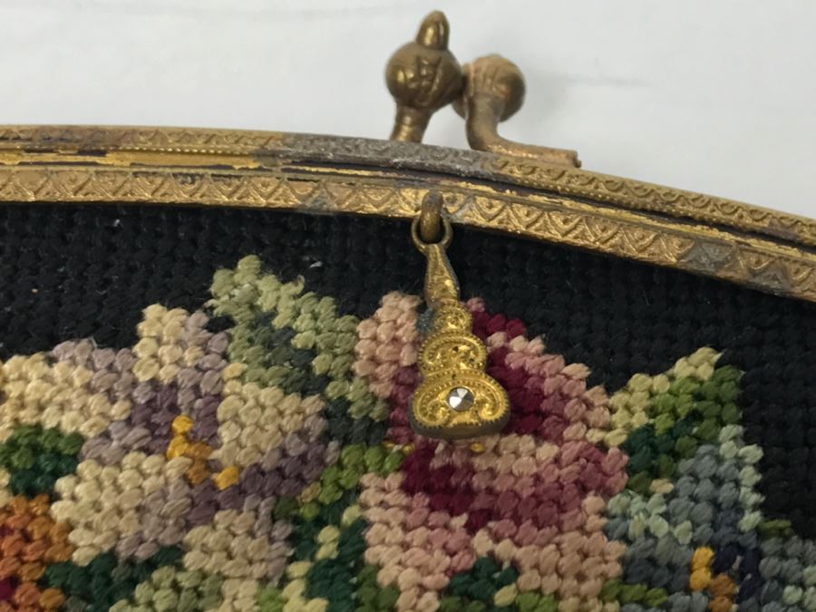 Pair Of Vintage Austrian Needlepoint Handbags [Photo 16]