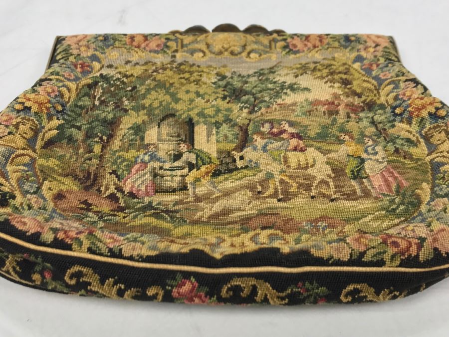 Pair Of Vintage Austrian Needlepoint Handbags [Photo 10]