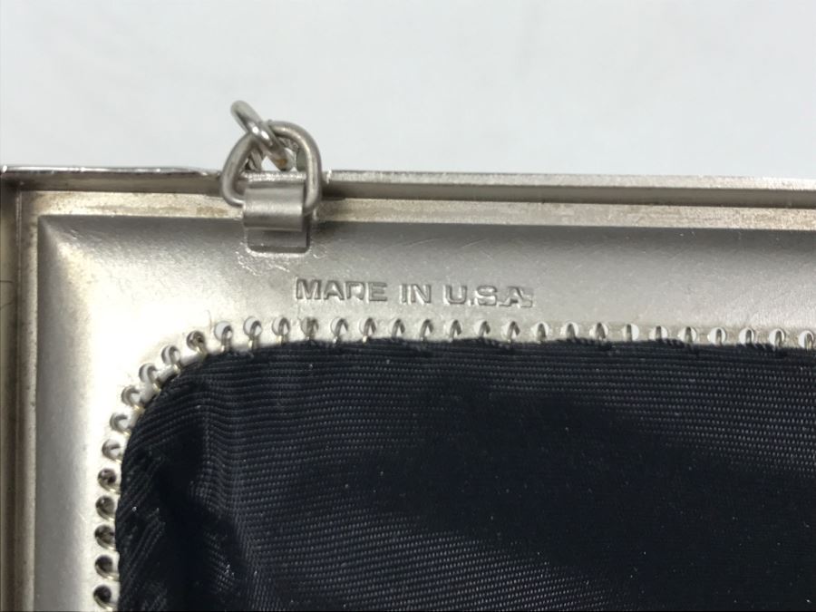 Vintage Whiting & Davis Co Zebra Stripe Mesh Purse Like New [Photo 8]