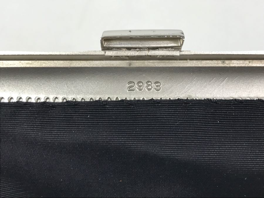 Vintage Whiting & Davis Co Zebra Stripe Mesh Purse Like New [Photo 9]