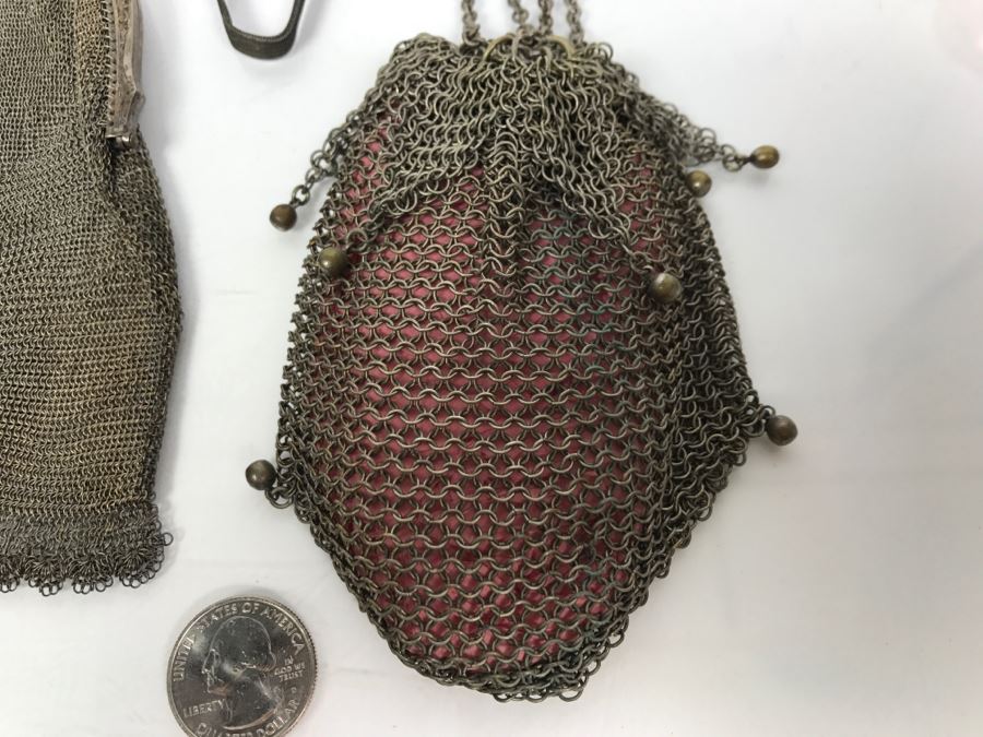 Pair Of Vintage Wire Mesh Purses [Photo 2]