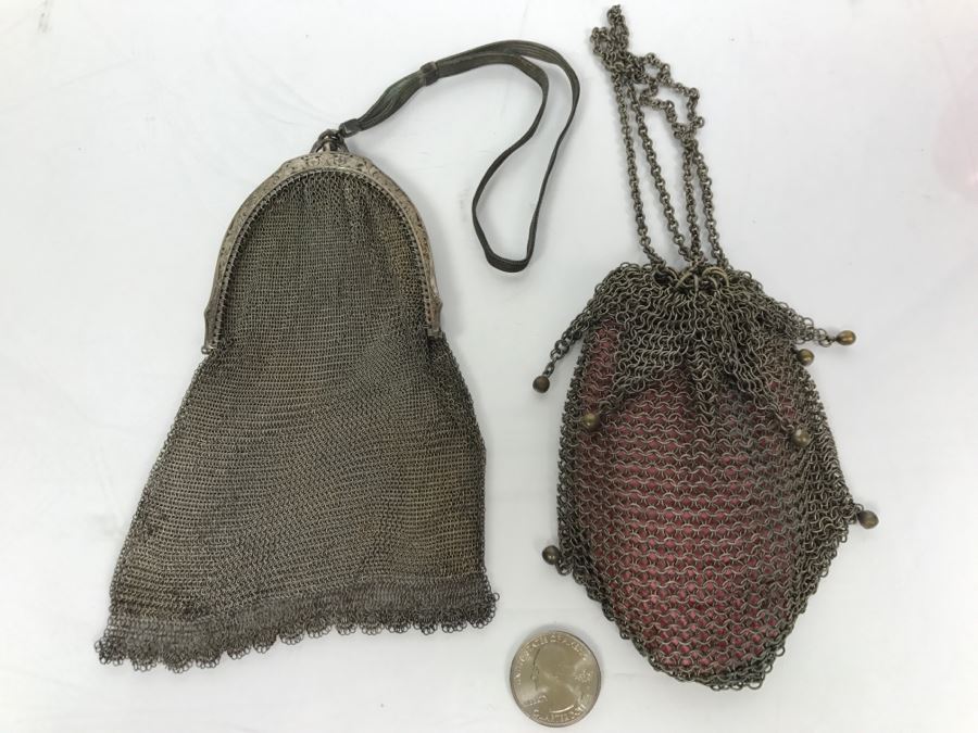 Pair Of Vintage Wire Mesh Purses [Photo 1]