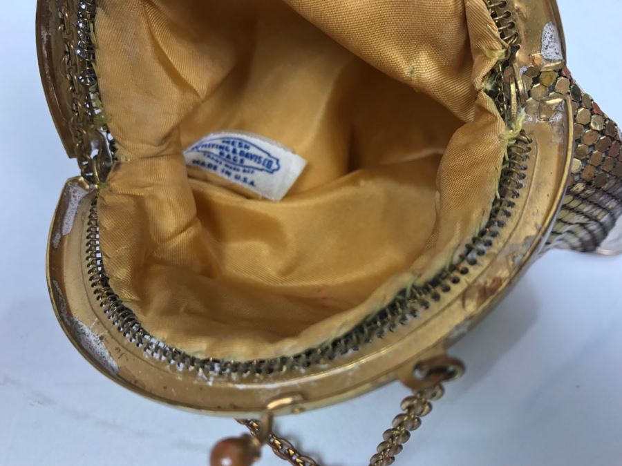 Vintage Whiting & Davis Co Gold Tone Mesh Purse [Photo 8]