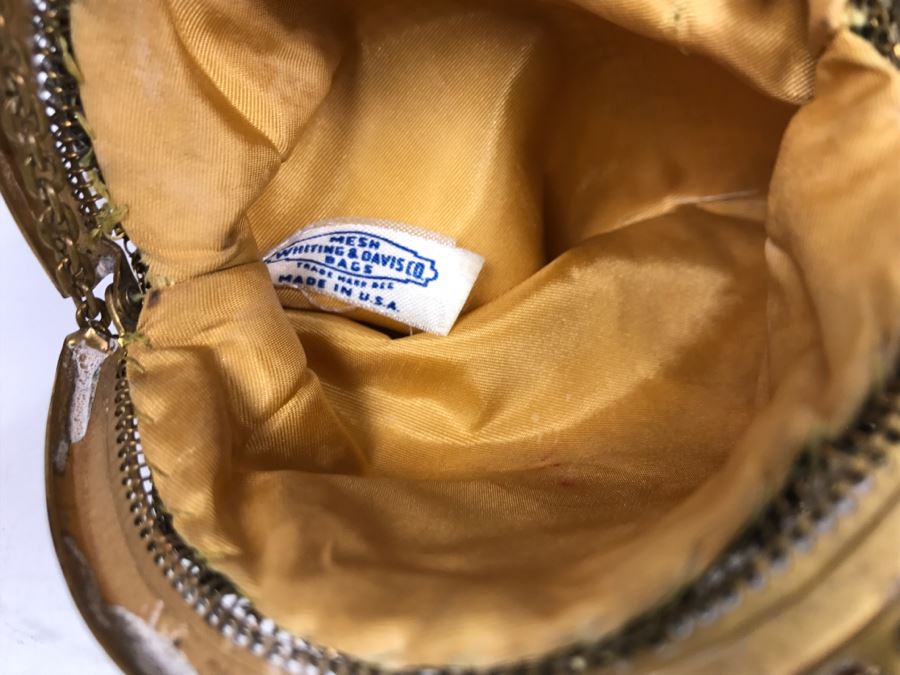 Vintage Whiting & Davis Co Gold Tone Mesh Purse [Photo 7]
