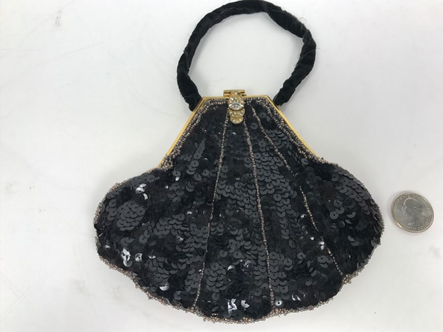 Vintage French Sequin Purse