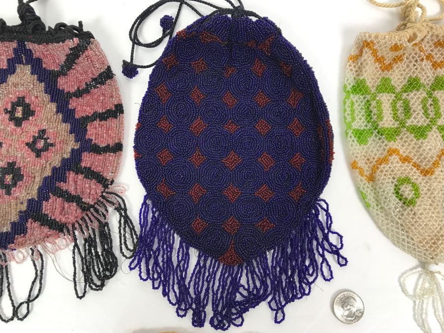 Collection Of Vintage Beaded Purses And Crochet Purse [Photo 3]