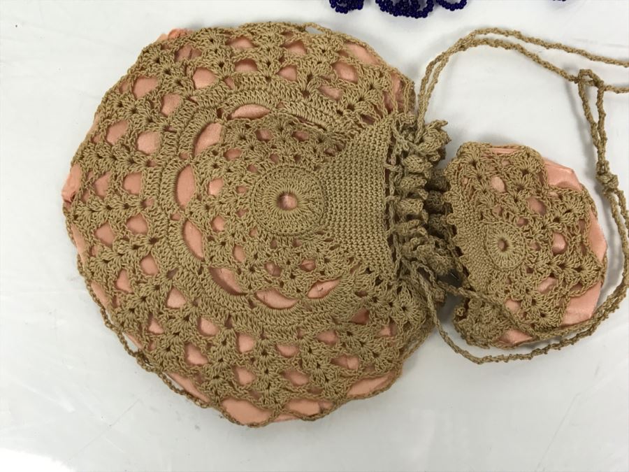 Collection Of Vintage Beaded Purses And Crochet Purse [Photo 14]
