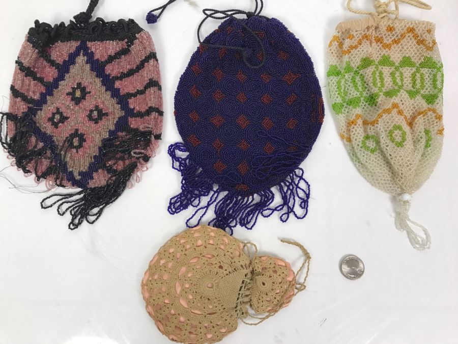 Collection Of Vintage Beaded Purses And Crochet Purse [Photo 17]
