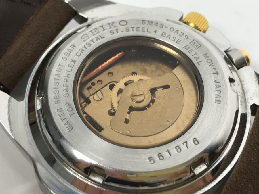 SEIKO Kinetic Sports 50 Mens Watch - May Need New Capacitor [Photo 12]