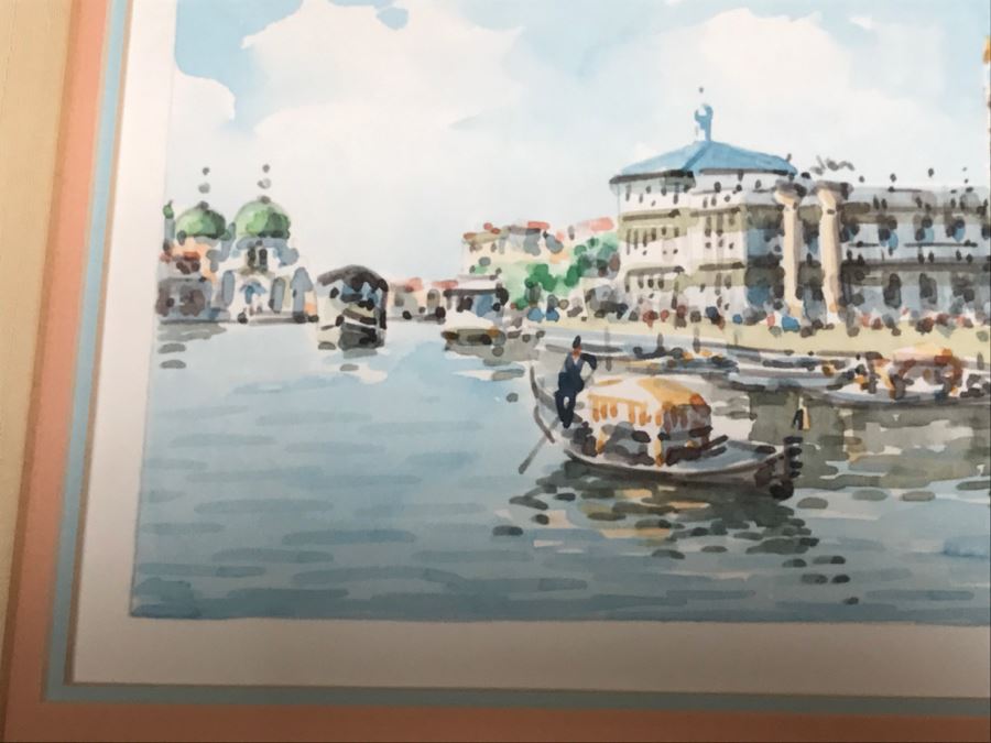 Original Watercolor Painting Signed By Artist Signature Illegible 14' X 11' [Photo 3]