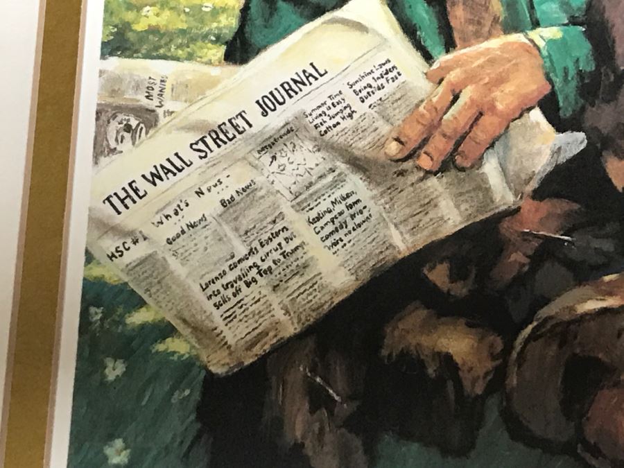 Artist Proof Sad Clown Print By Leighton Jones Signed And Framed 15' X 17' [Photo 7]