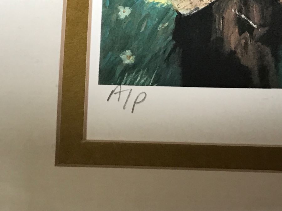 Artist Proof Sad Clown Print By Leighton Jones Signed And Framed 15' X 17' [Photo 10]