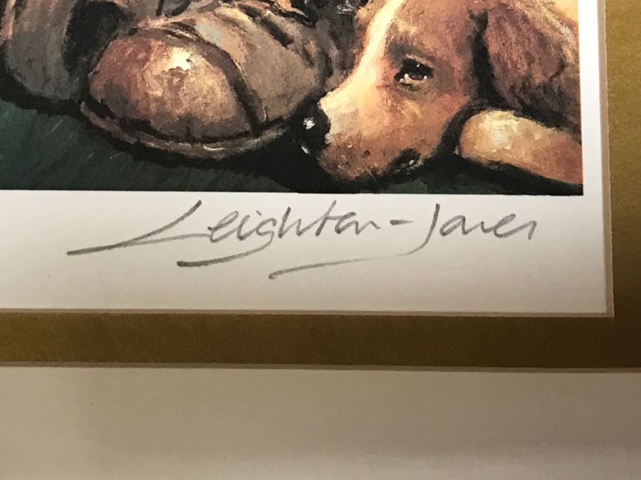 Artist Proof Sad Clown Print By Leighton Jones Signed And Framed 15' X 17' [Photo 9]