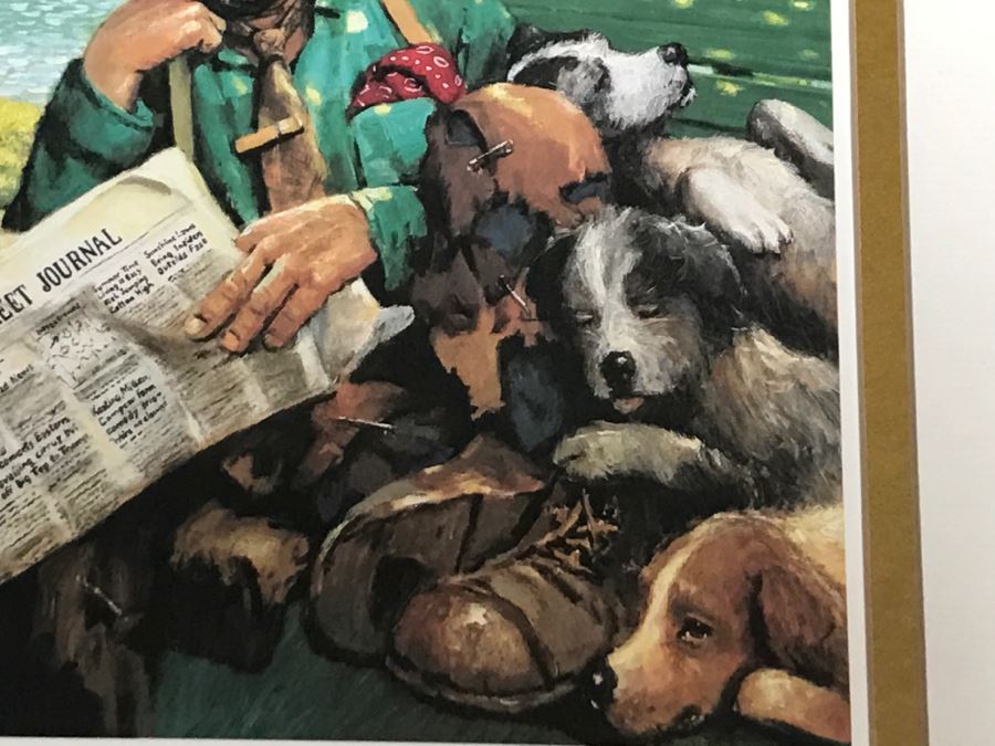 Artist Proof Sad Clown Print By Leighton Jones Signed And Framed 15' X 17' [Photo 8]