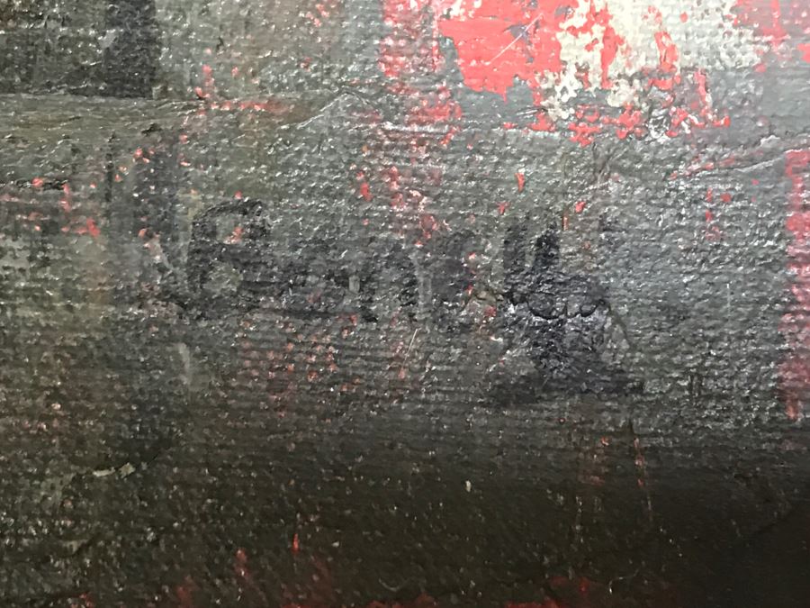 Original Abstract Oil Painting Signed By Artist [Photo 6]