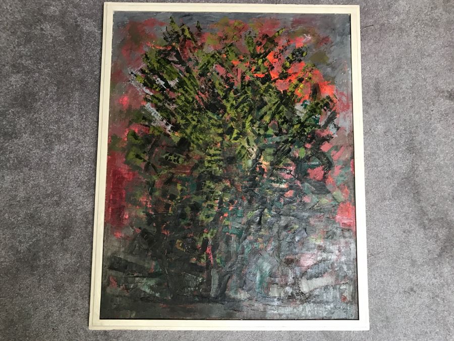 Original Abstract Oil Painting Signed By Artist [Photo 2]