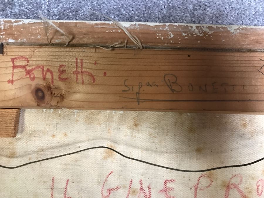 Original Abstract Oil Painting Signed By Artist [Photo 9]